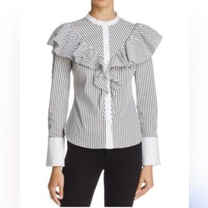 Karen Millen Frill Shirt - Size 8